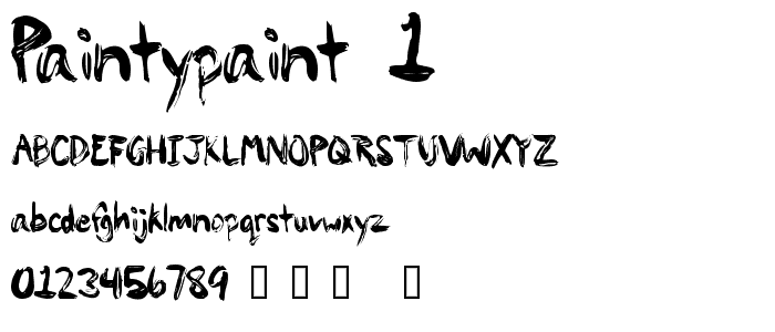 PaintyPaint 1 font